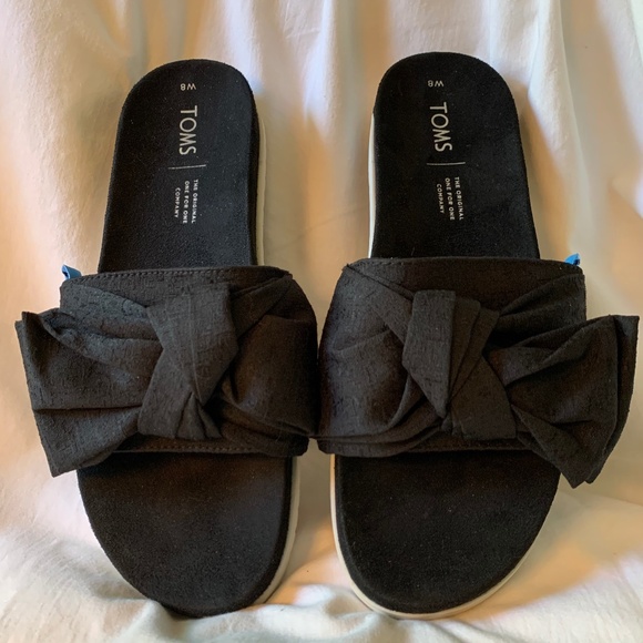 Toms Shoes - Toms black 'Paradise Slide Sandal'